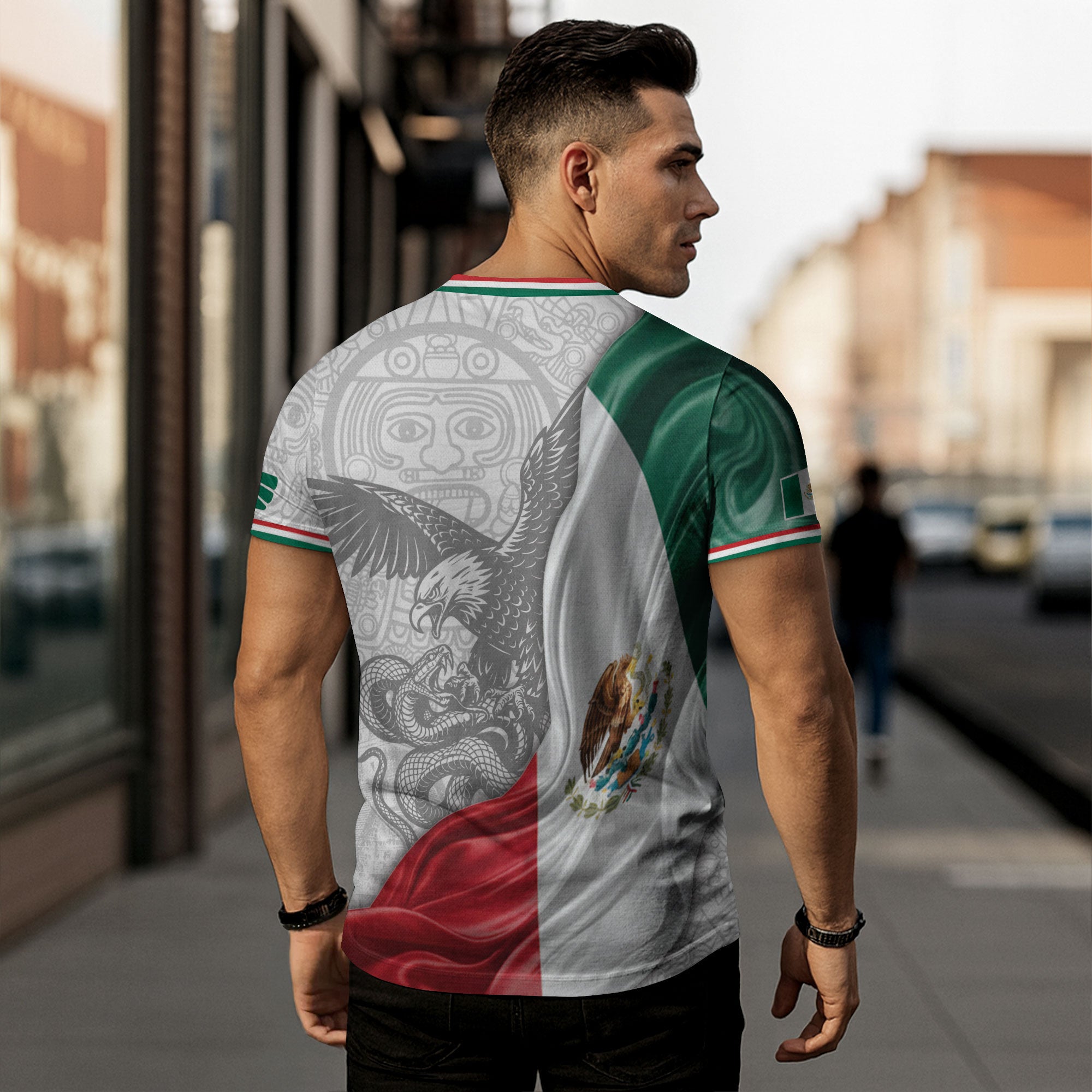 Mexico Flag Eagle Serpent Aztec Heritage National Pride Identity Shirt