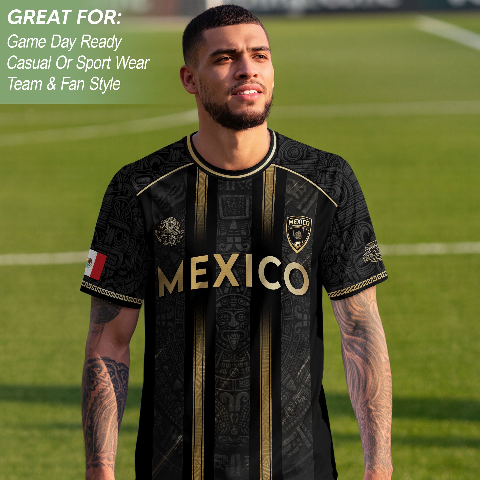Mexico Soccer Legacy Jersey Gold Black, Tradition, Unity, and Cultural Pride