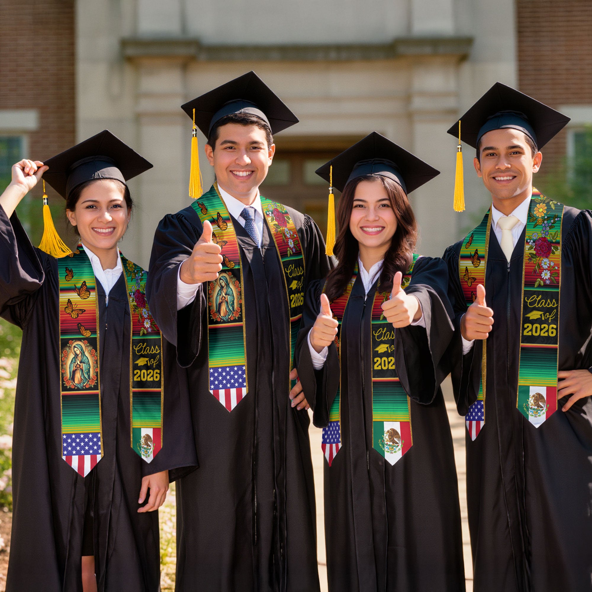 Stole Mexican Mexico 2026, Graduation Sash for High School College