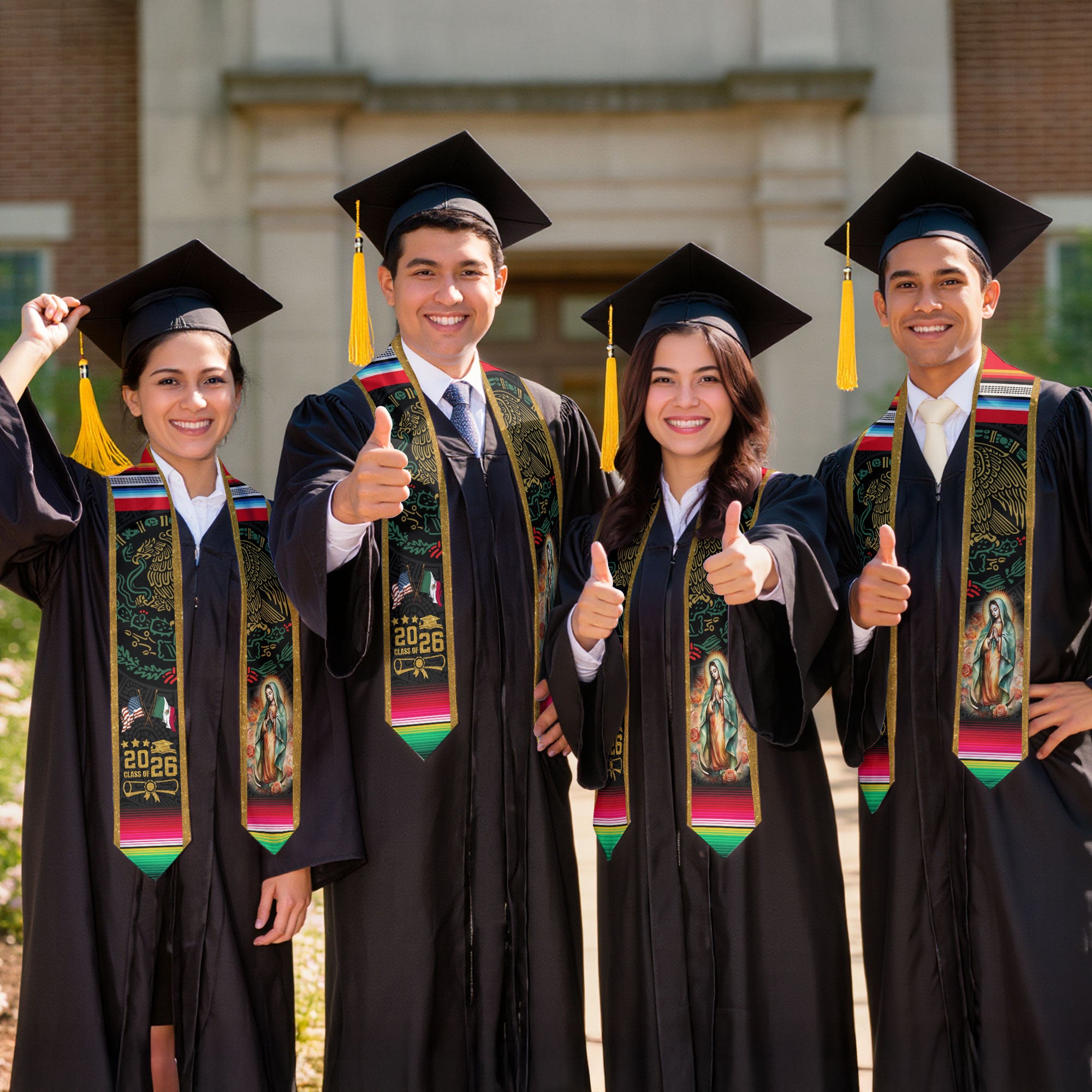 Mexican Stole Graduation Mexico 2026, Sash for Senior Graduate