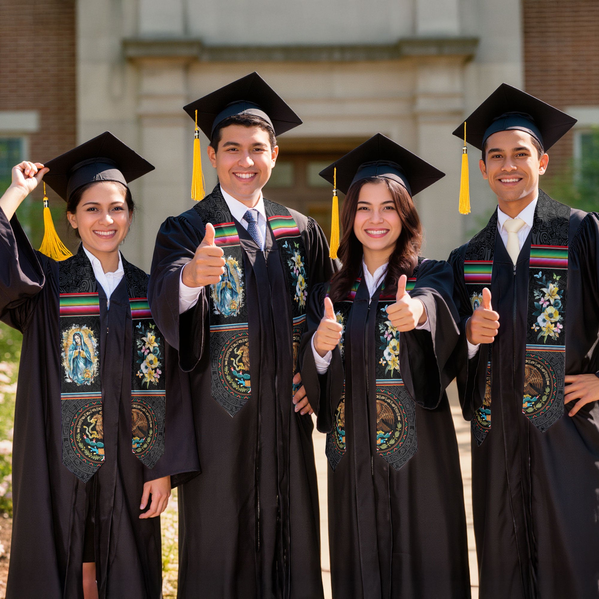 Mexico Mexican Graduate Stole 2026, Graduation Sash Elegant