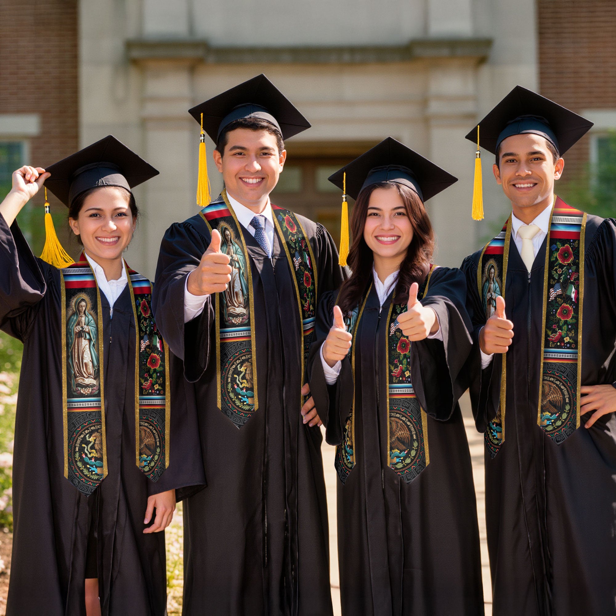 Graduation Stole Mexico 2026, Mexican Sash for Graduate Outfit