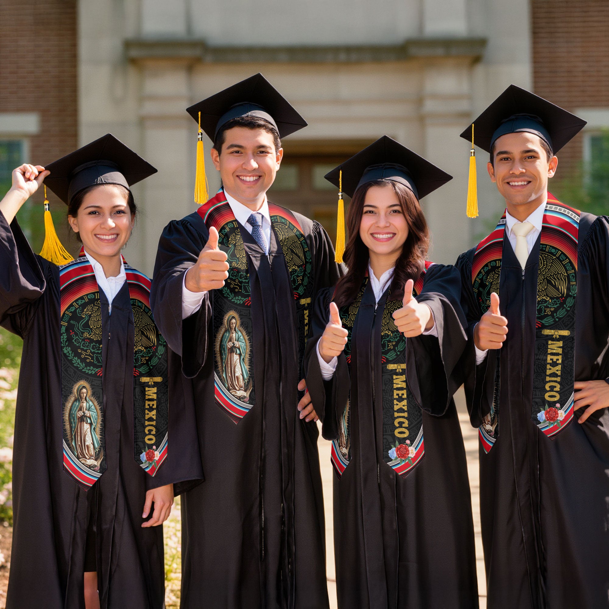 Mexican Graduation Stole Mexico 2026, Sash for High School Graduate
