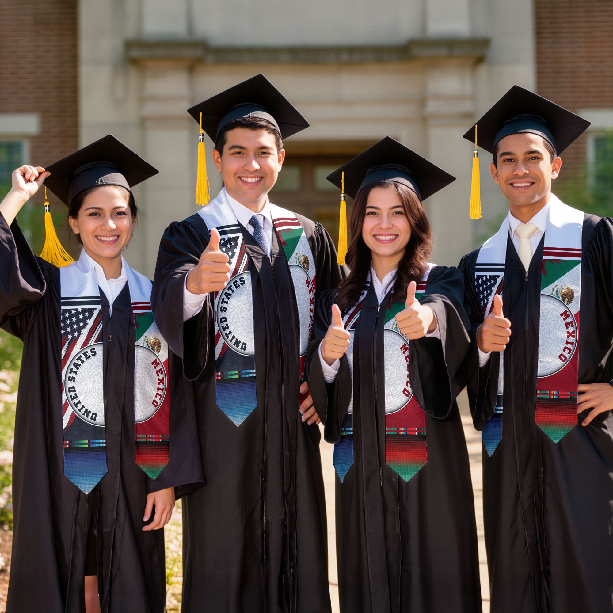 Graduation Sash Mexican Mexico 2026, Stole for Class Graduate