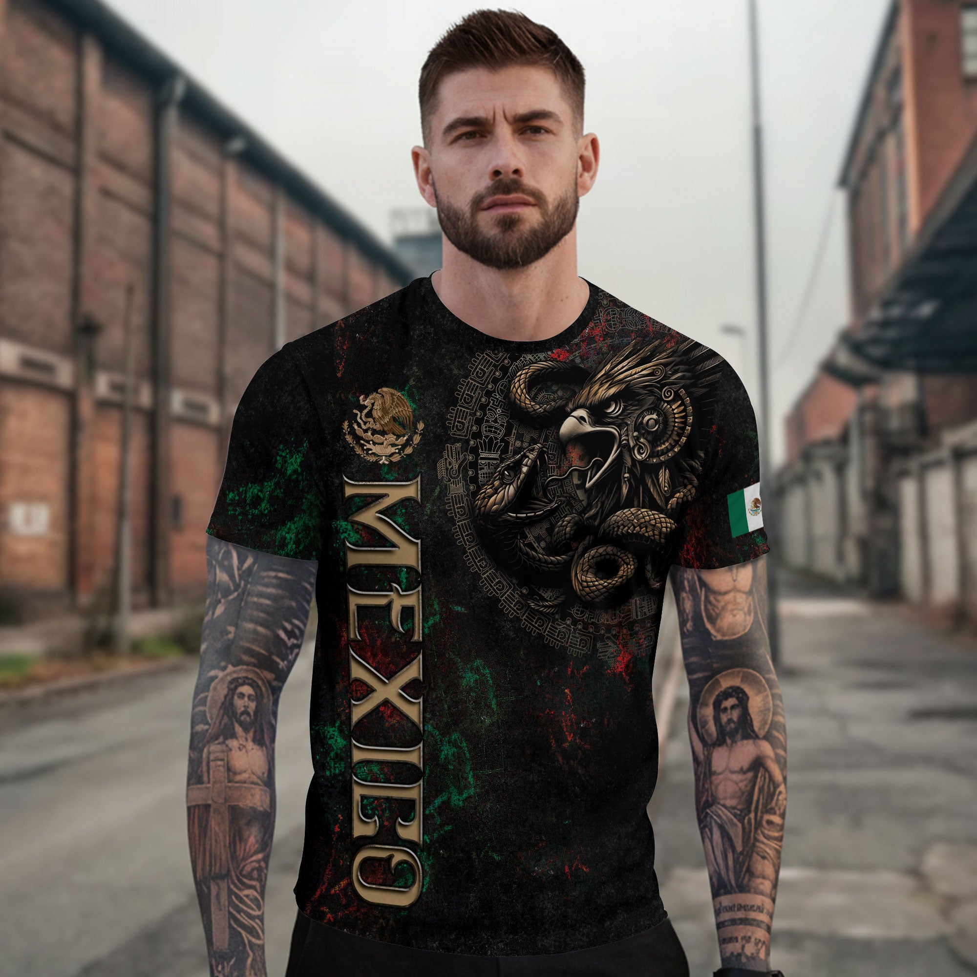 Mexico Eagle Serpent Aztec Heritage Pride Warrior Legacy Culture Shirt
