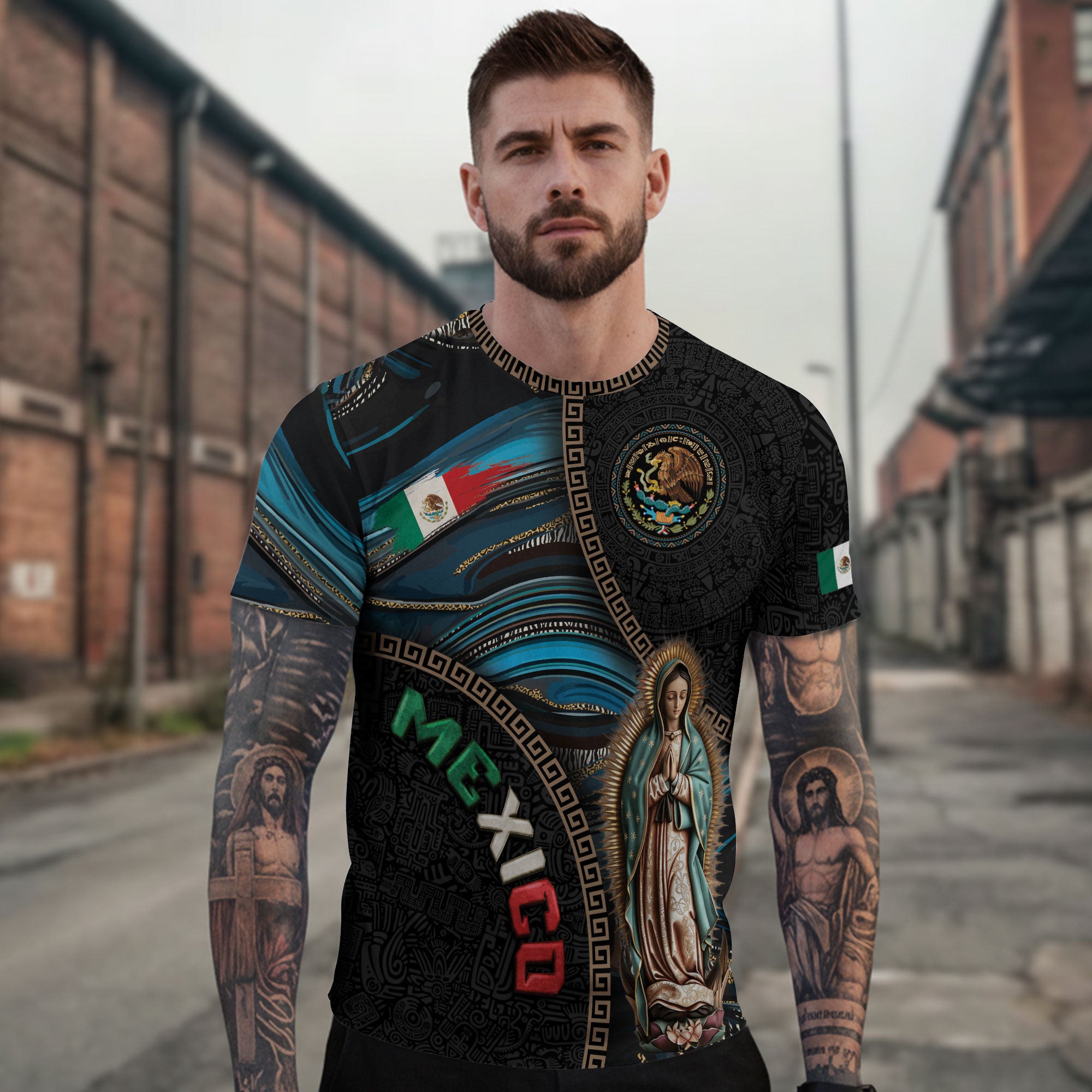 Mexico Guadalupe Aztec Heritage Pride Culture Spirit Legacy Shirt