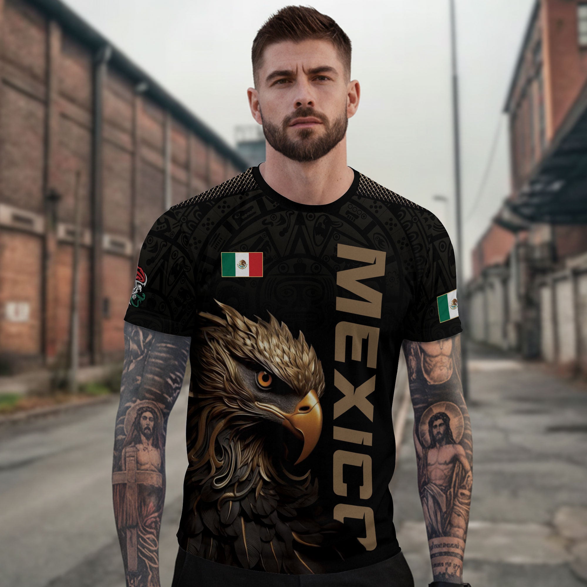 Mexico Aztec Eagle Heritage Pride Warrior Spirit Shirt