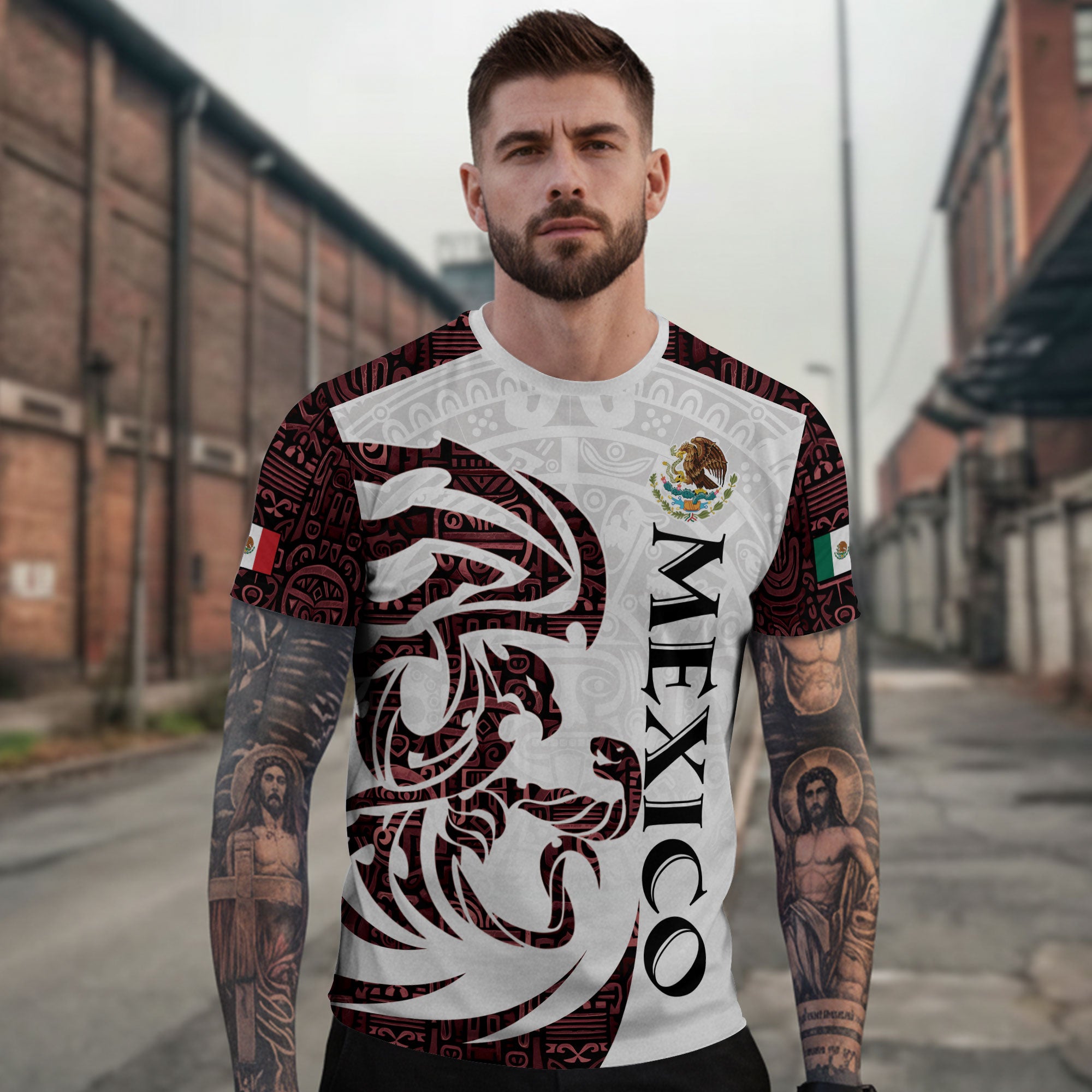 Mexico Aztec Pyramid Heritage Pride Warrior Spirit Shirt