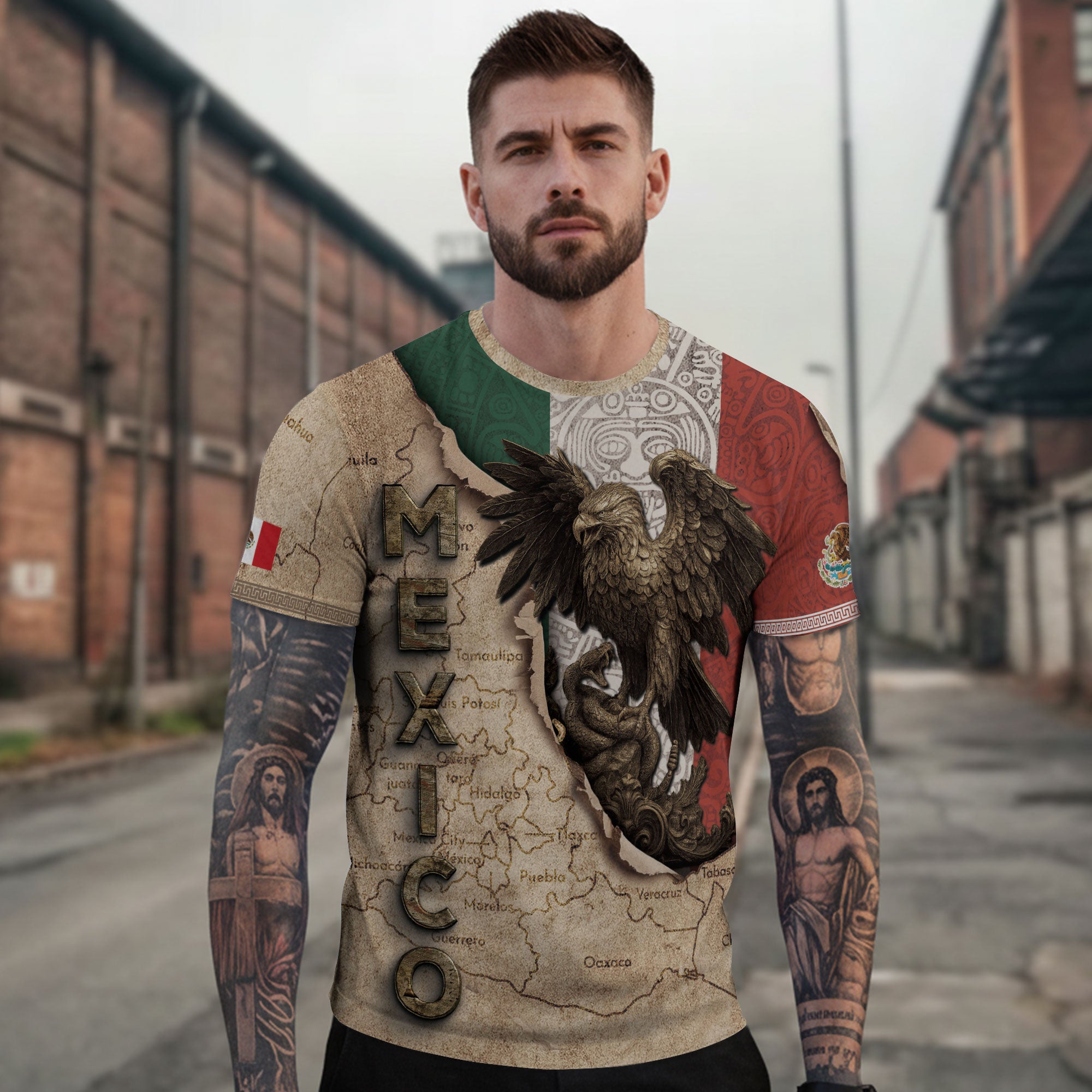 Mexico Flag Eagle Spirit Of The Nation Heritage Pride Shirt
