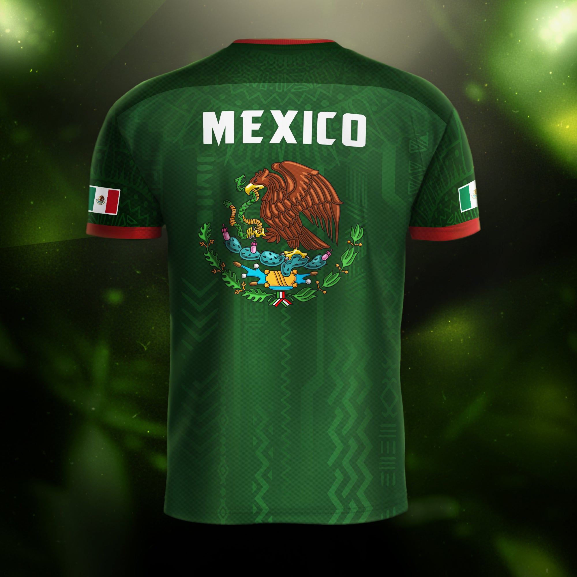 Mexico Green Heritage Soccer Jersey With National Emblem