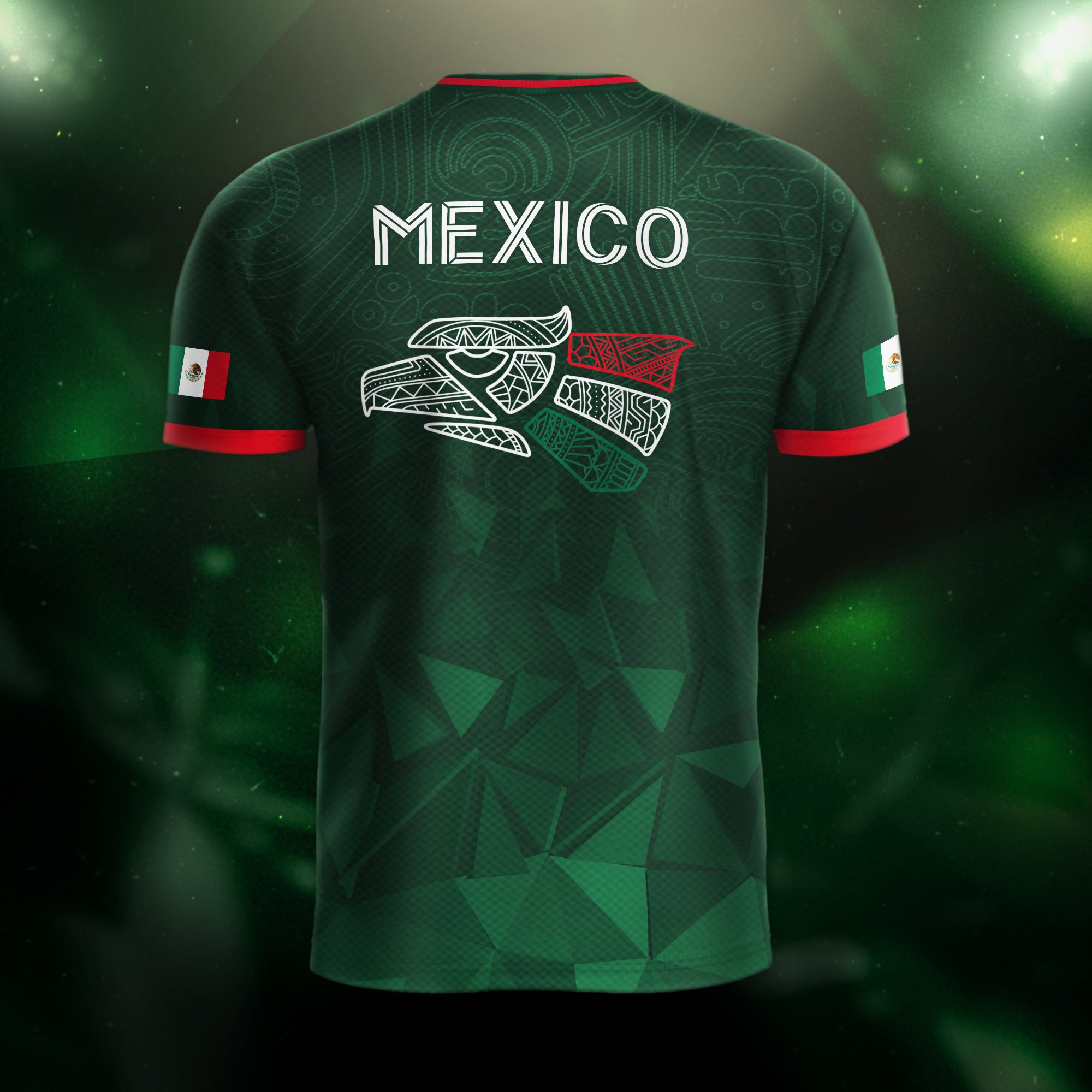 Mexico Green Geometric Aztec Pride Soccer Jersey