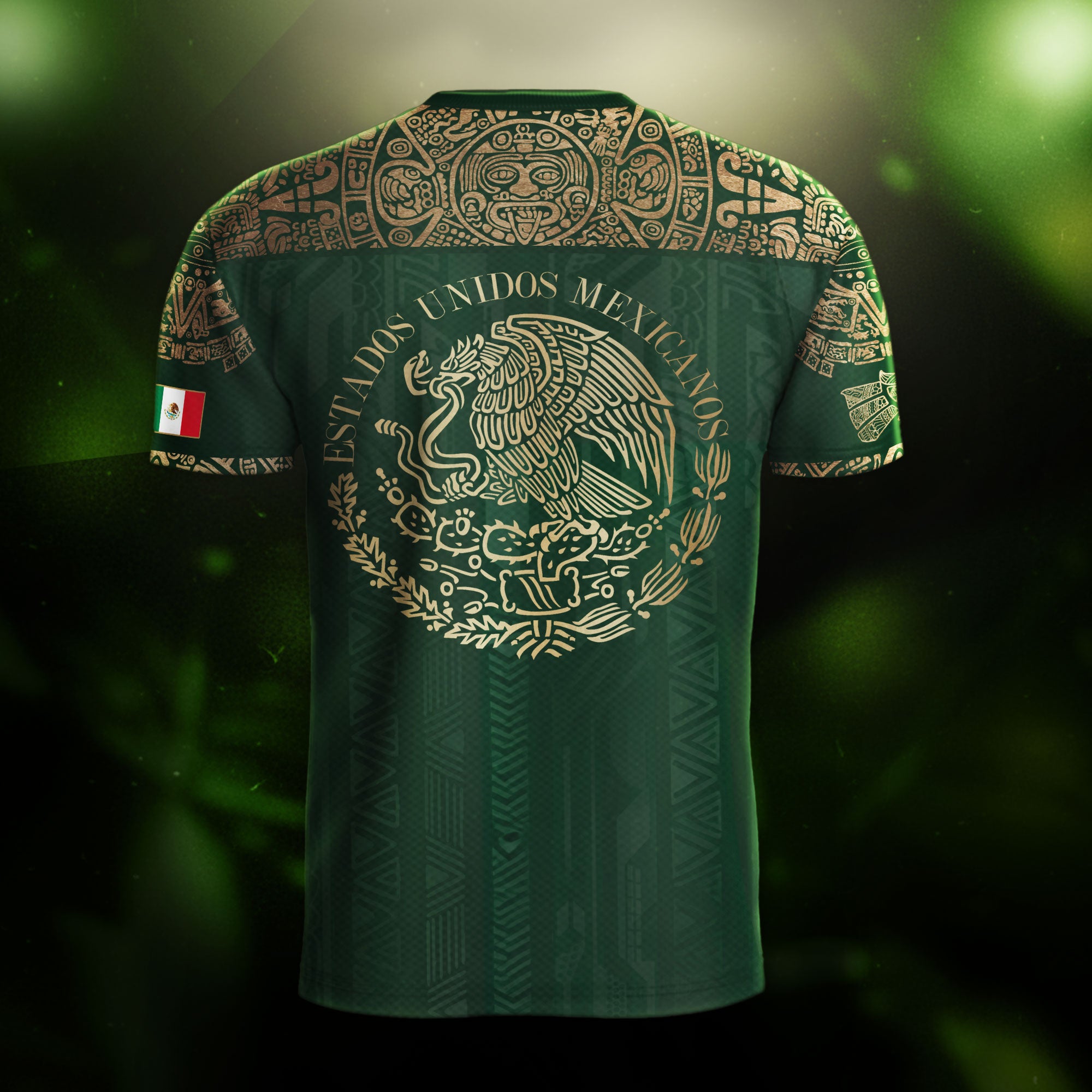 Mexico Green Aztec Eagle Heritage Soccer Jersey
