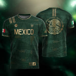 Mexico Green Gold Aztec Heritage Soccer Jersey Bundle