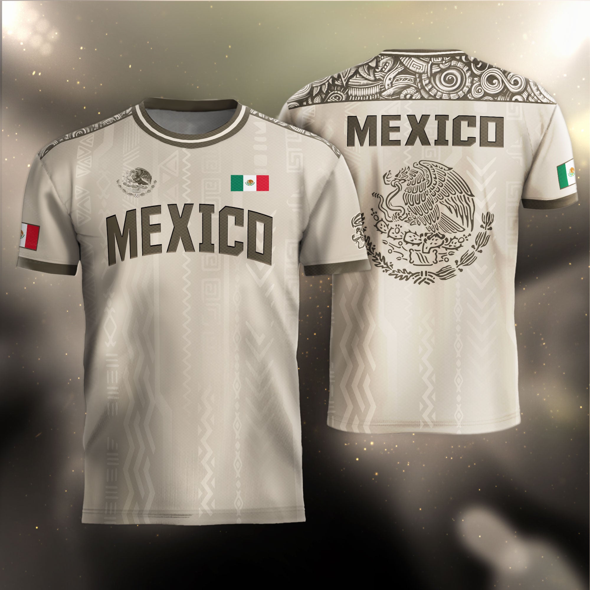 Mexico Aztec Eagle Devouring Serpent Soccer Jersey