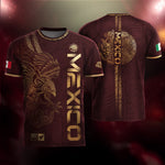Mexico Burgundy Aztec Eagle Heritage Soccer Jersey