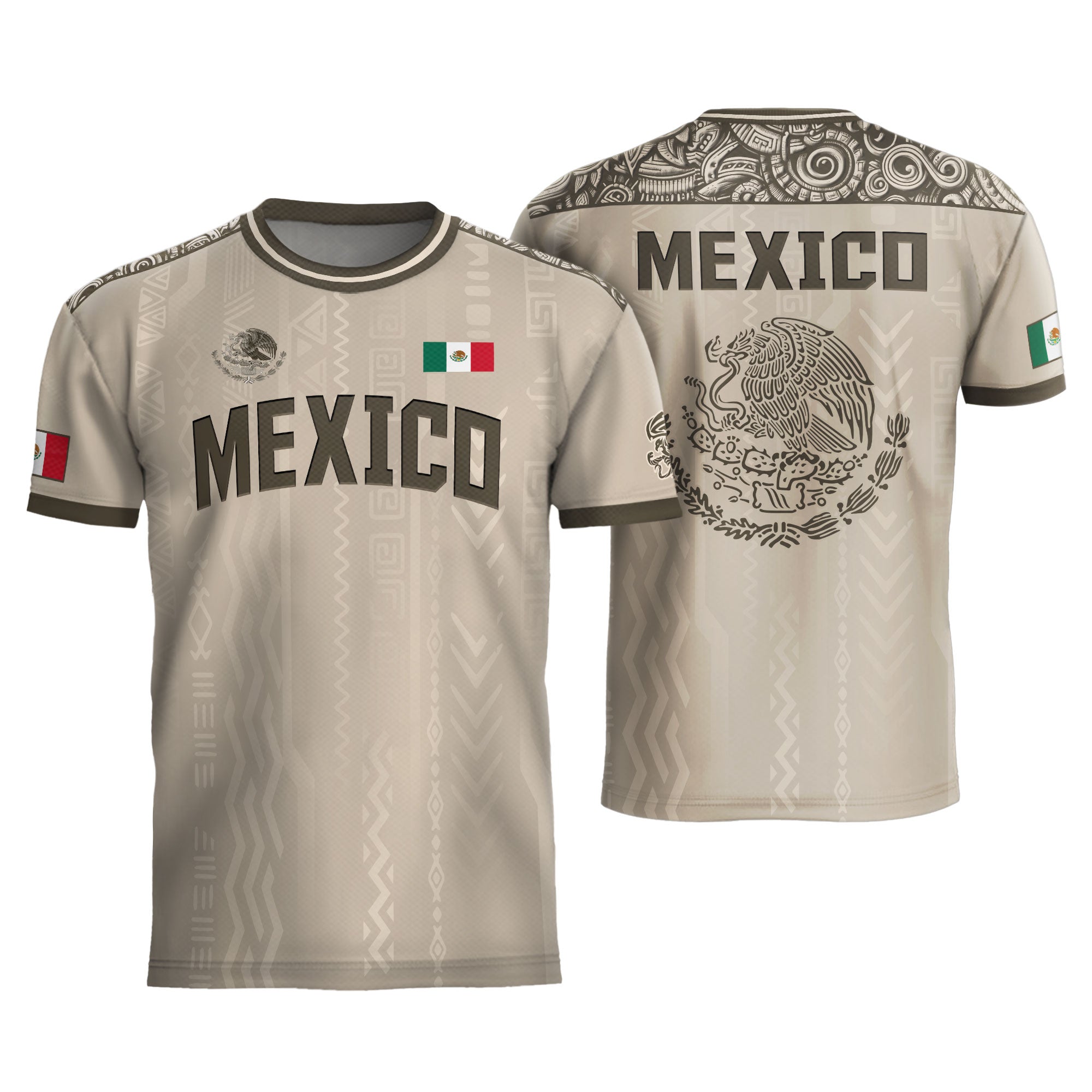 Mexico Aztec Eagle Devouring Serpent Soccer Jersey
