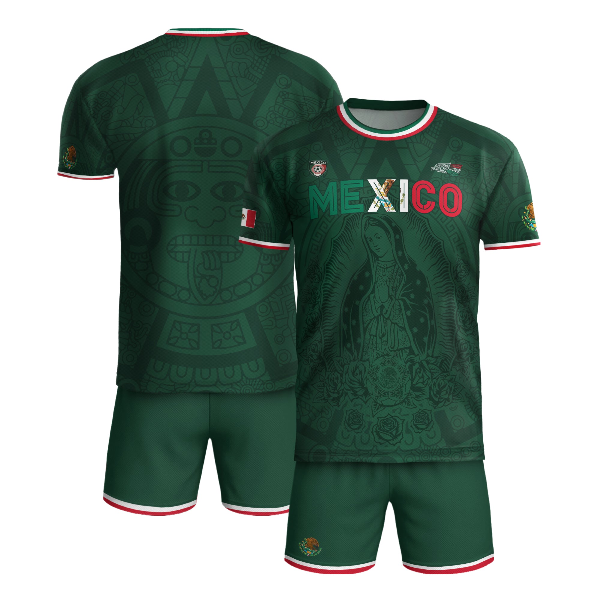 Mexico Virgin Of Guadalupe Green Heritage Soccer Jersey