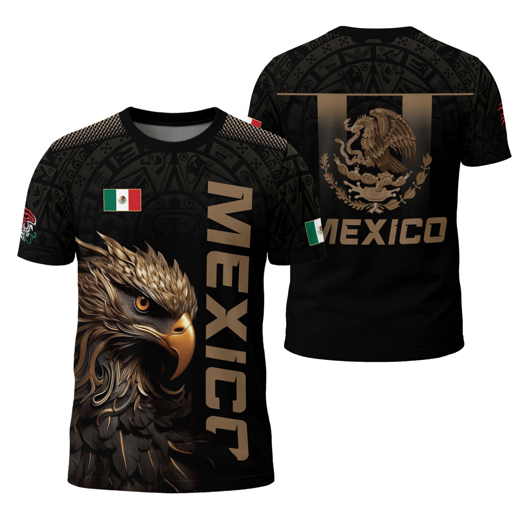 Mexico Aztec Eagle Heritage Pride Warrior Spirit Shirt