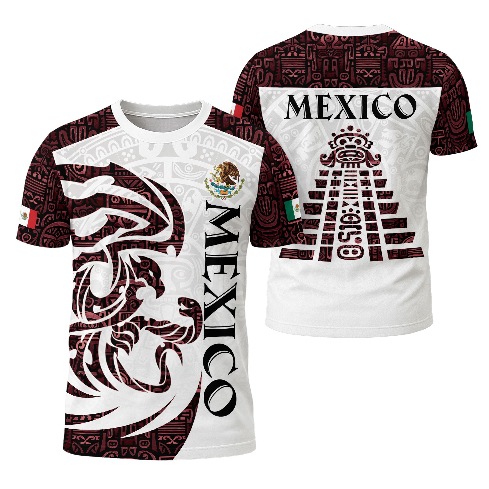 Mexico Aztec Pyramid Heritage Pride Warrior Spirit Shirt