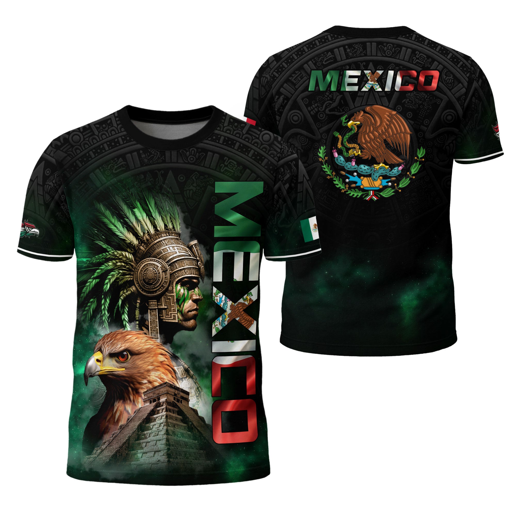 Mexico Aztec Warrior Eagle Heritage Pride Spirit Legacy Culture Shirt