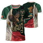 Mexico Flag Eagle Serpent Aztec Heritage National Pride Identity Shirt