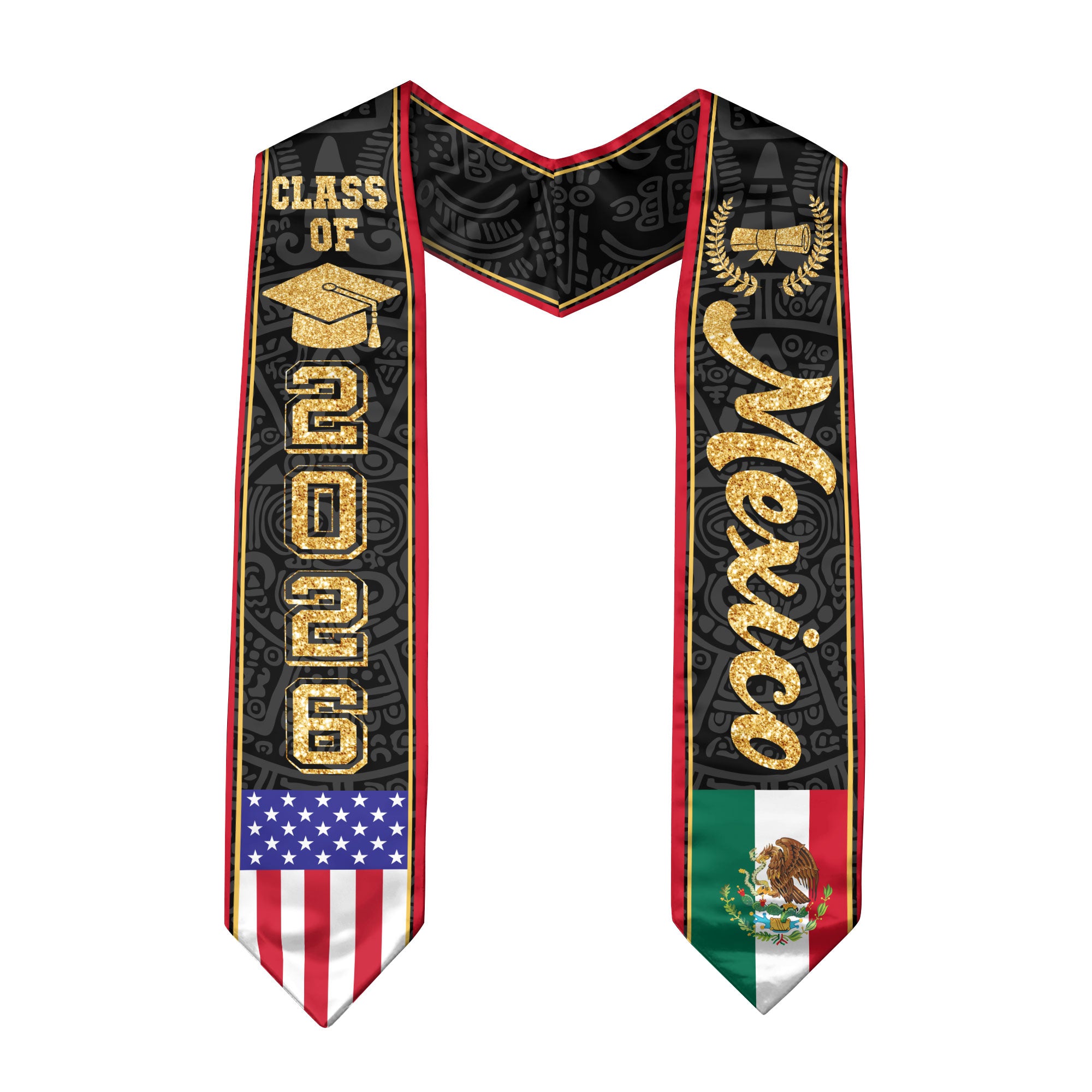 Mexico Stole 2026 Graduation, Mexican Sash for Graduation Ceremony, Class of 2026 Gift