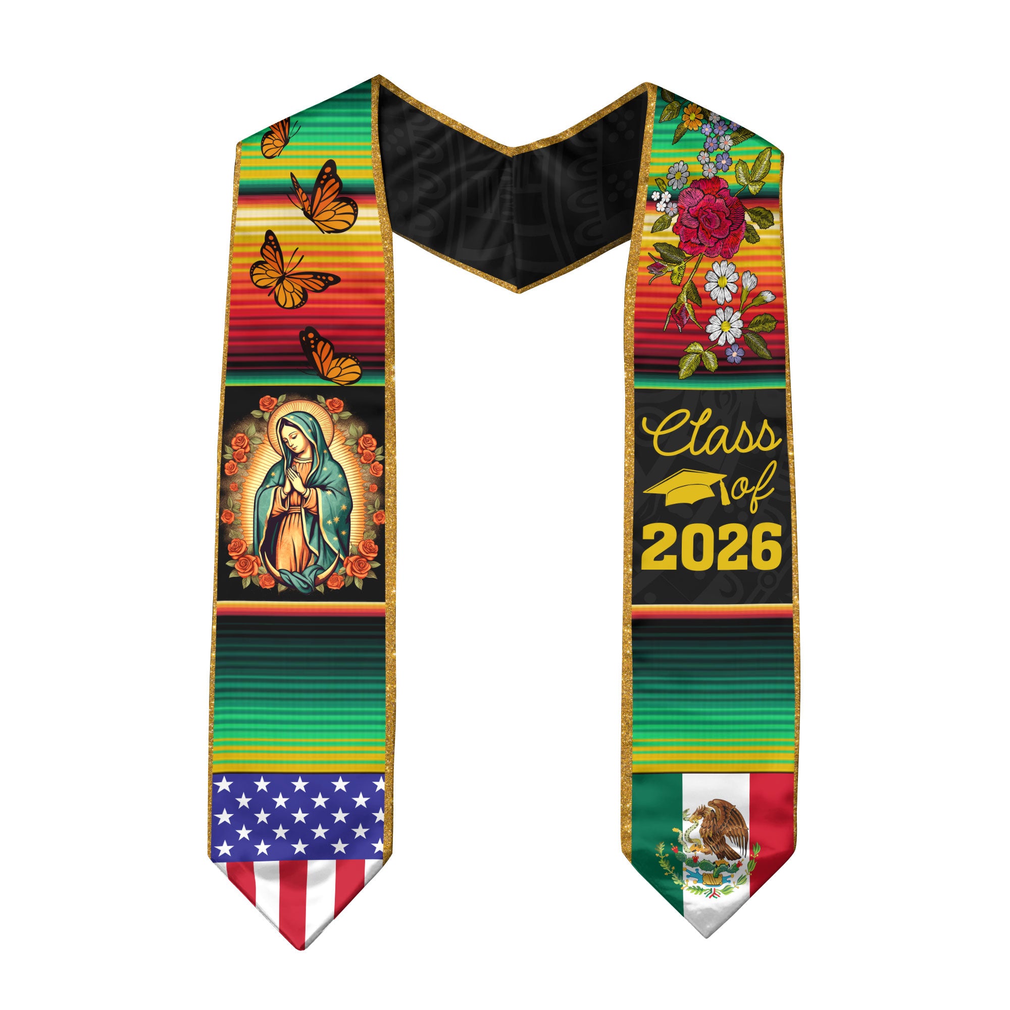 Stole Mexican Mexico 2026, Graduation Sash for High School College