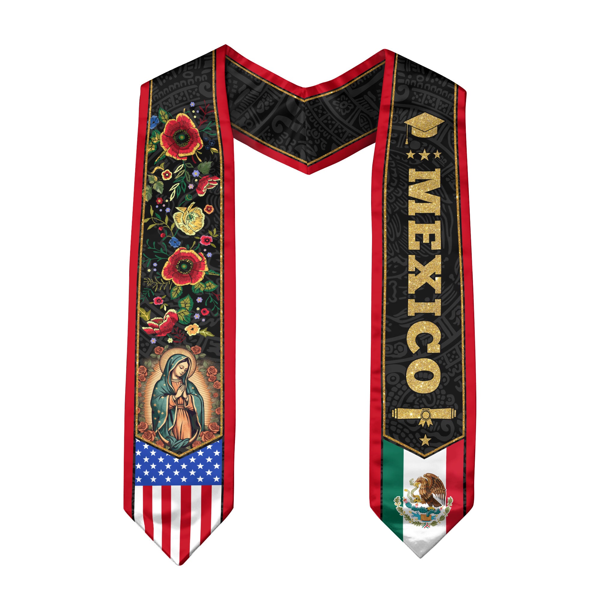Mexico Stole Graduation 2026, Mexican Sash for Proud Graduate