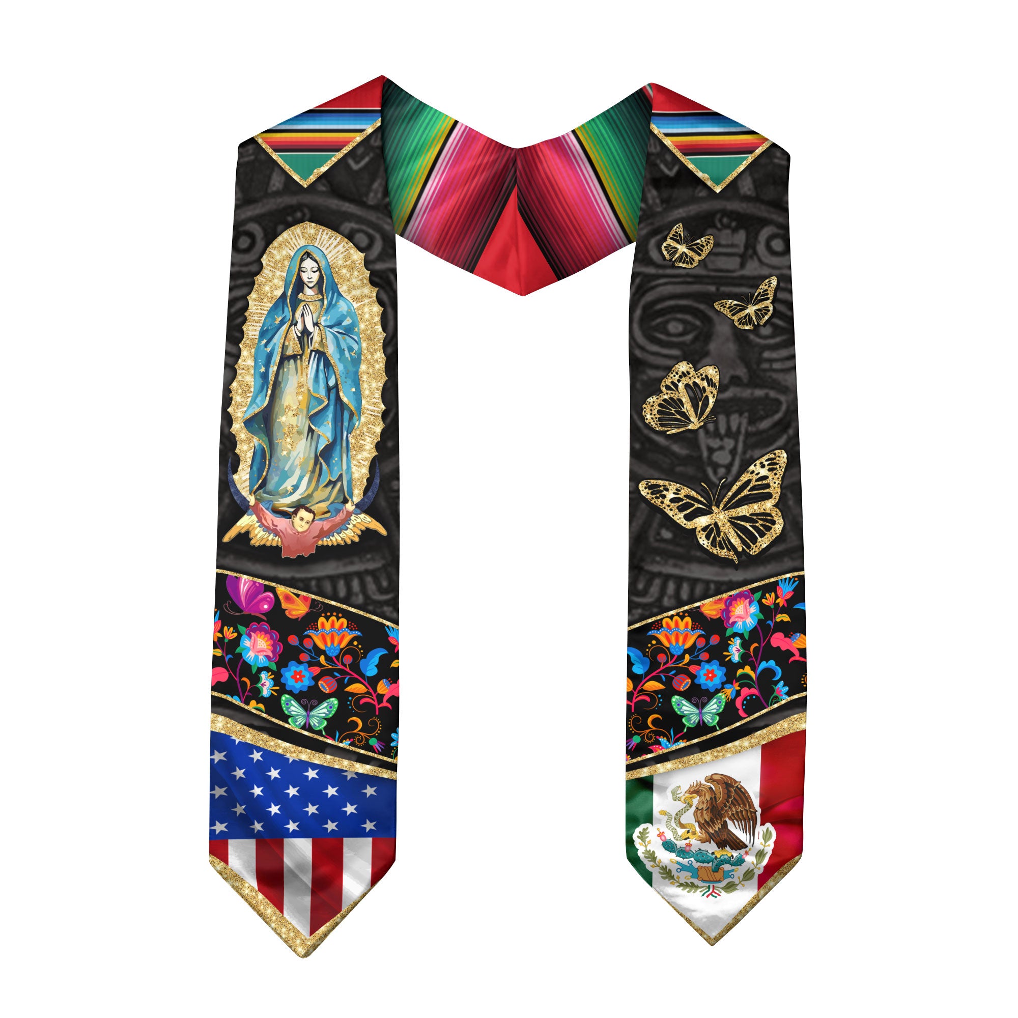 Mexico Mexican Graduation Sash 2026, Stole for Graduate Day