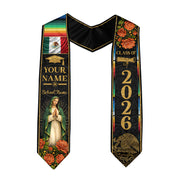 Mexico Graduation Stole 2026 Custom Graduation Sash Personalized Mexican Stoles for Graduation 2026