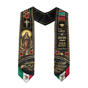 Custom Proud Mexican Graduation Stole 2026 Personalized Mexican Graduation Sash Custom Graduation Stoles 2026 Mexico Graduation Sash