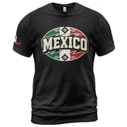 Mexico Graphic T-Shirt Cultural Flag Print Design Casual Short Sleeve Cotton Apparel