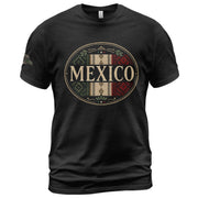 Mexico Graphic T-Shirt Vintage Cultural Pattern Design Casual Cotton Short Sleeve Apparel
