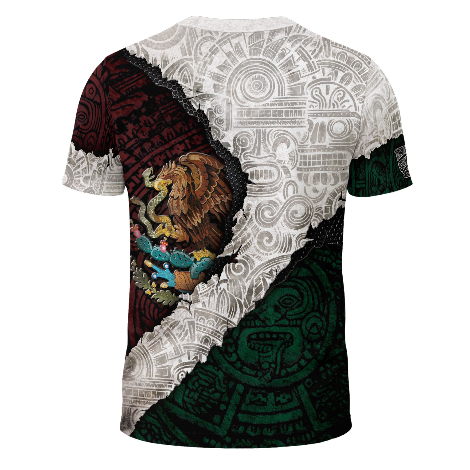 Mexico Flag Aztec Eagle Heritage Pride Warrior Legacy Shirt