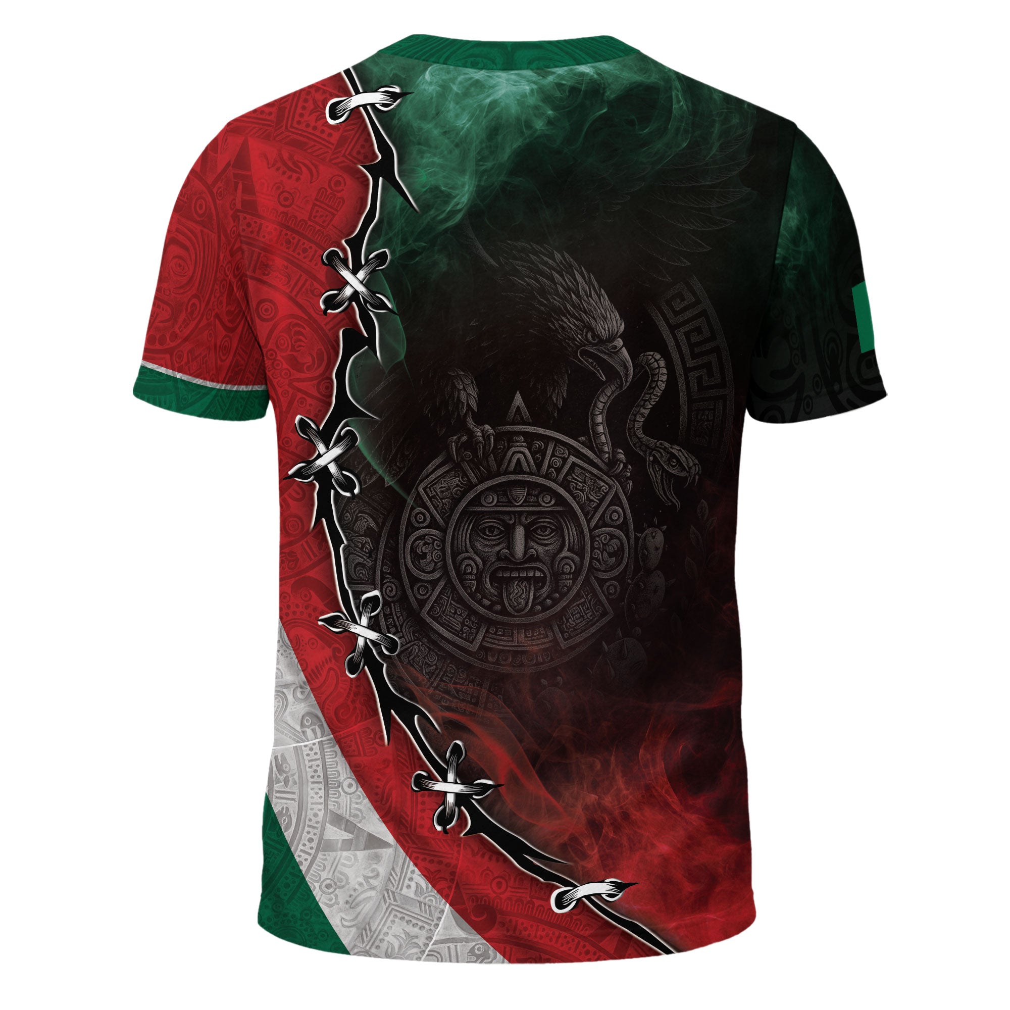 Mexico Flag Eagle Aztec Warrior Heritage Pride Spirit Legacy Shirt