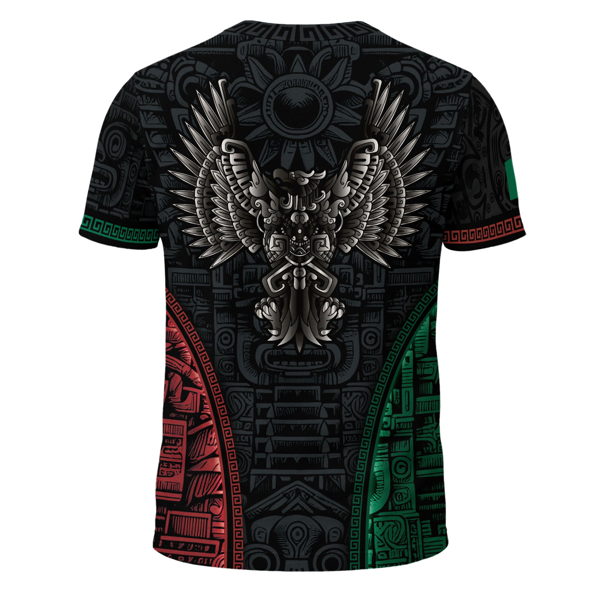 Mexico Flag Aztec Eagle Warrior Heritage Pride Spirit Legacy Shirt