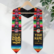 Mexican American Flag Graduation Sash 2026, Mexico Graduation Stole, Made to Order