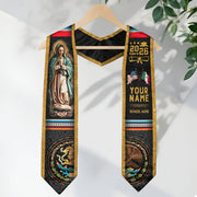 Custom Mexican Graduation Sash 2026, Personalized Mexico Stole for Graduate. Unique Mexican Graduation Stole for Graduation Ceremony