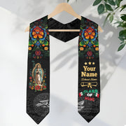 Custom Mexican Graduate Stole 2026, Personalized Mexico Sash for Graduation