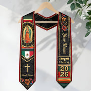 Customized Mexico Graduation Stole, Mexican Flag Inspired Stole, Graduation Sash Class of 2026