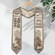 Mexican Graduation Stole 2026 Custom Mexican Graduation Sash, Mexican Flag Graduation Stole