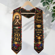Mexican Graduation Stole 2025 Custom Name Mexico Graduation Sash Personalized