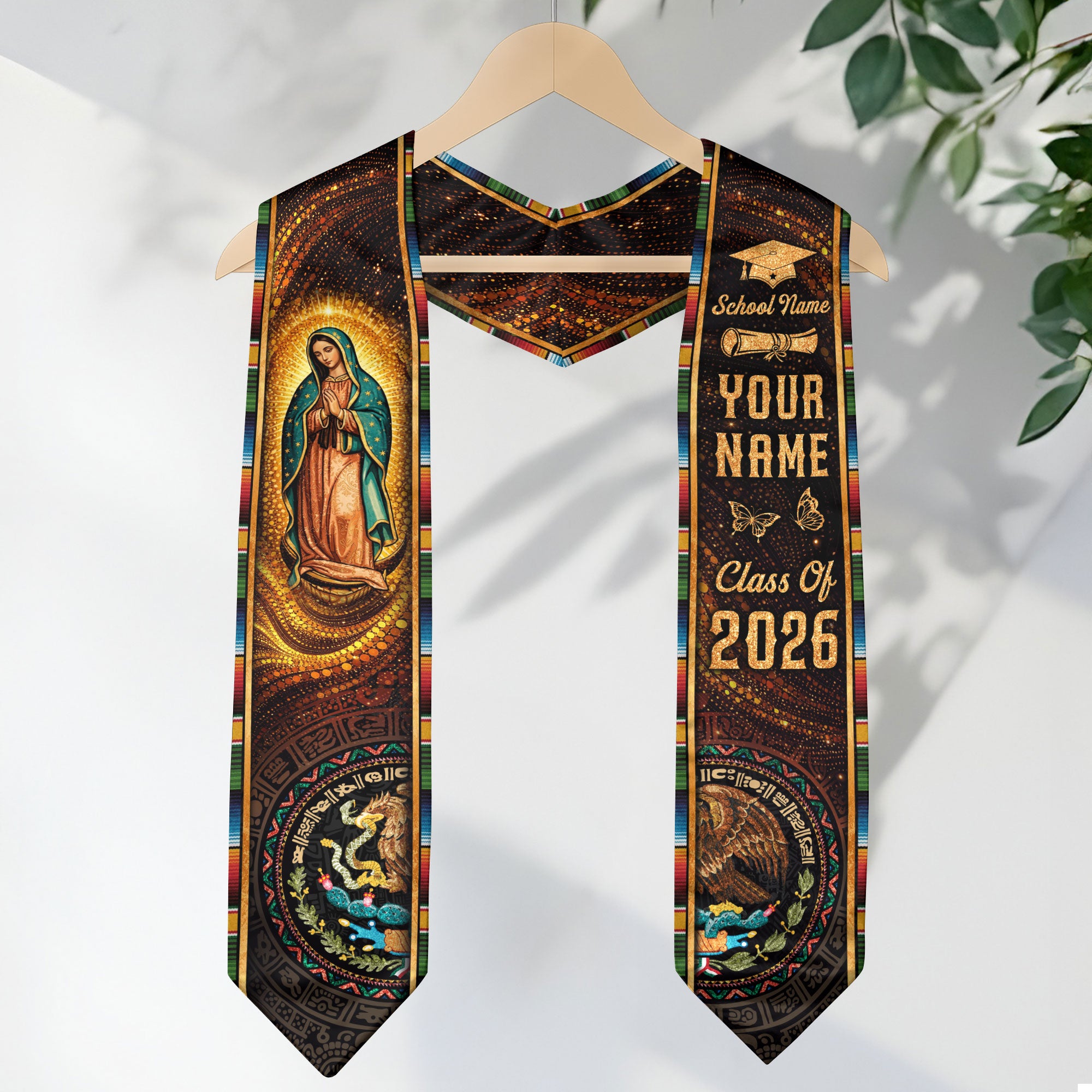 Graduation Stoles 2025 Mexican Style Custom Graduation Stole Personalized Sash