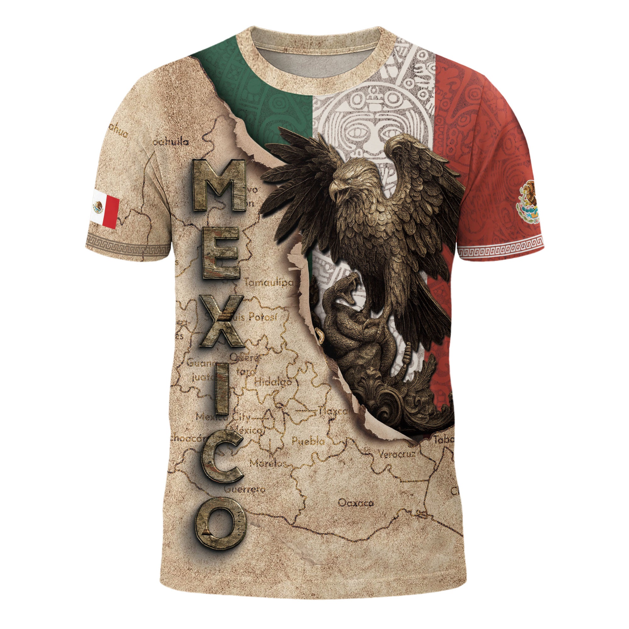 Mexico Flag Eagle Spirit Of The Nation Heritage Pride Shirt