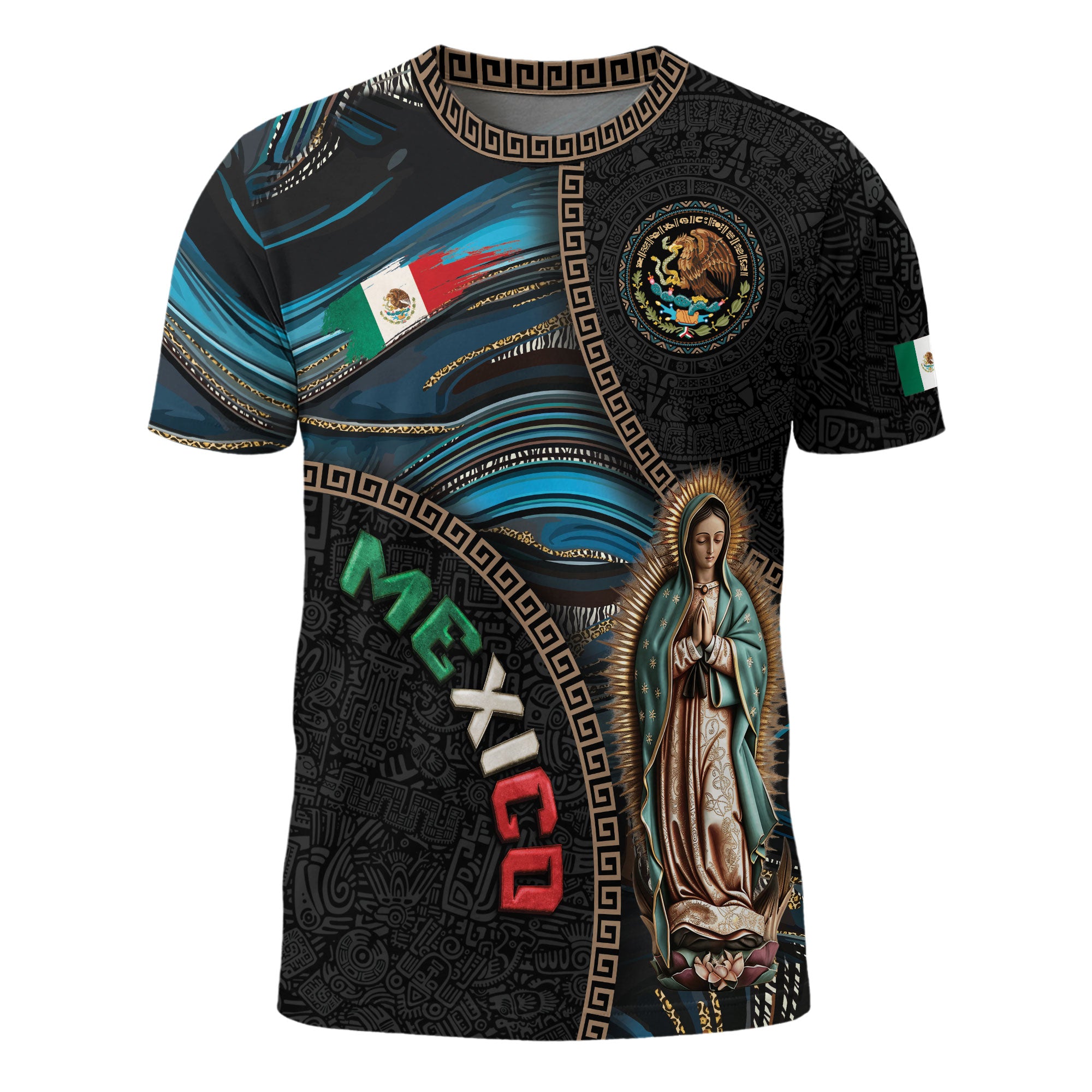 Mexico Guadalupe Aztec Heritage Pride Culture Spirit Legacy Shirt