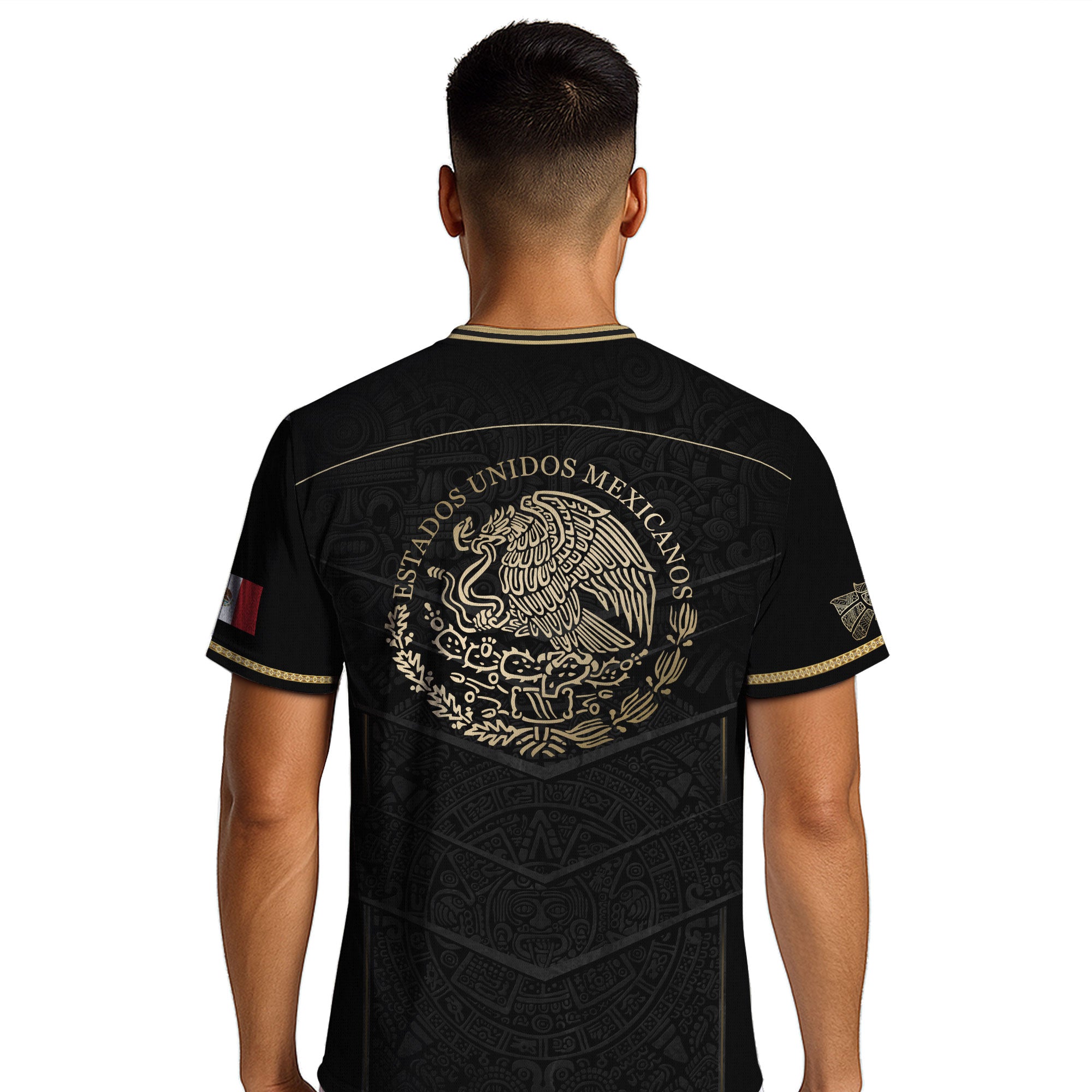Mexico Black Gold Eagle Heritage Estados Unidos Mexicanos National Soccer Jersey