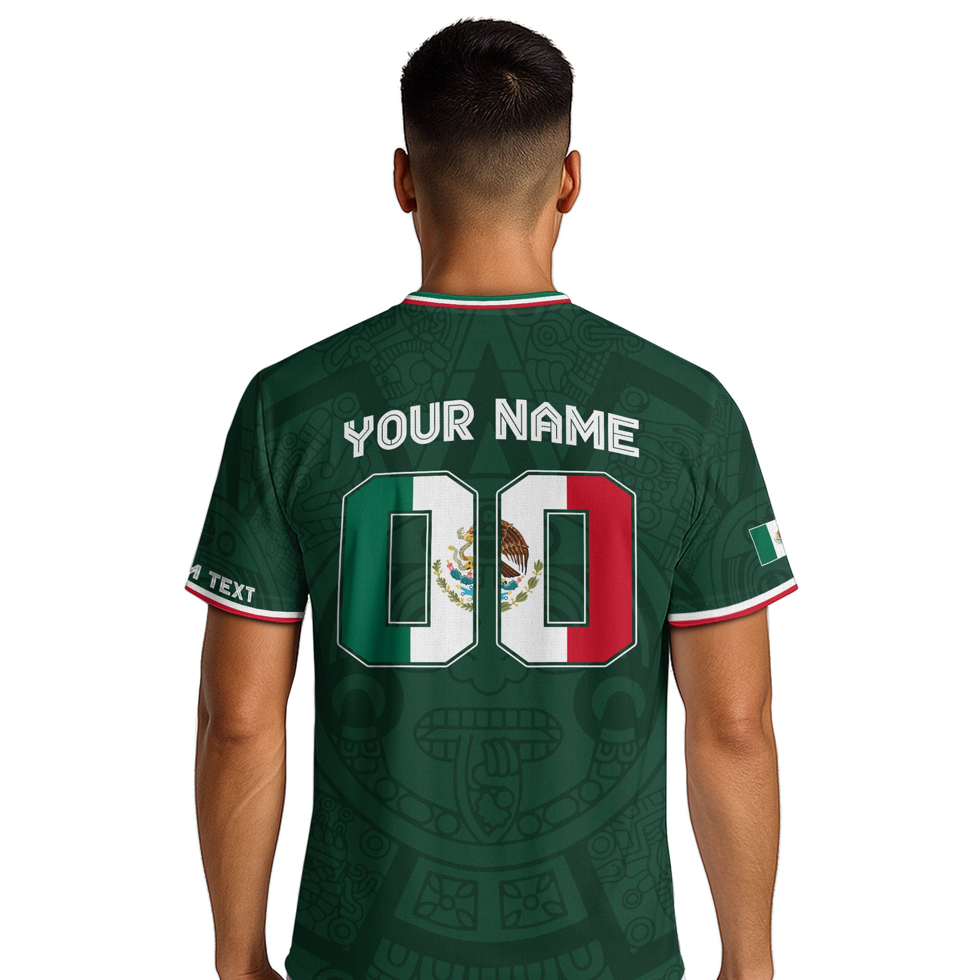 Custom Mexico Green Virgin of Guadalupe Soccer Jersey
