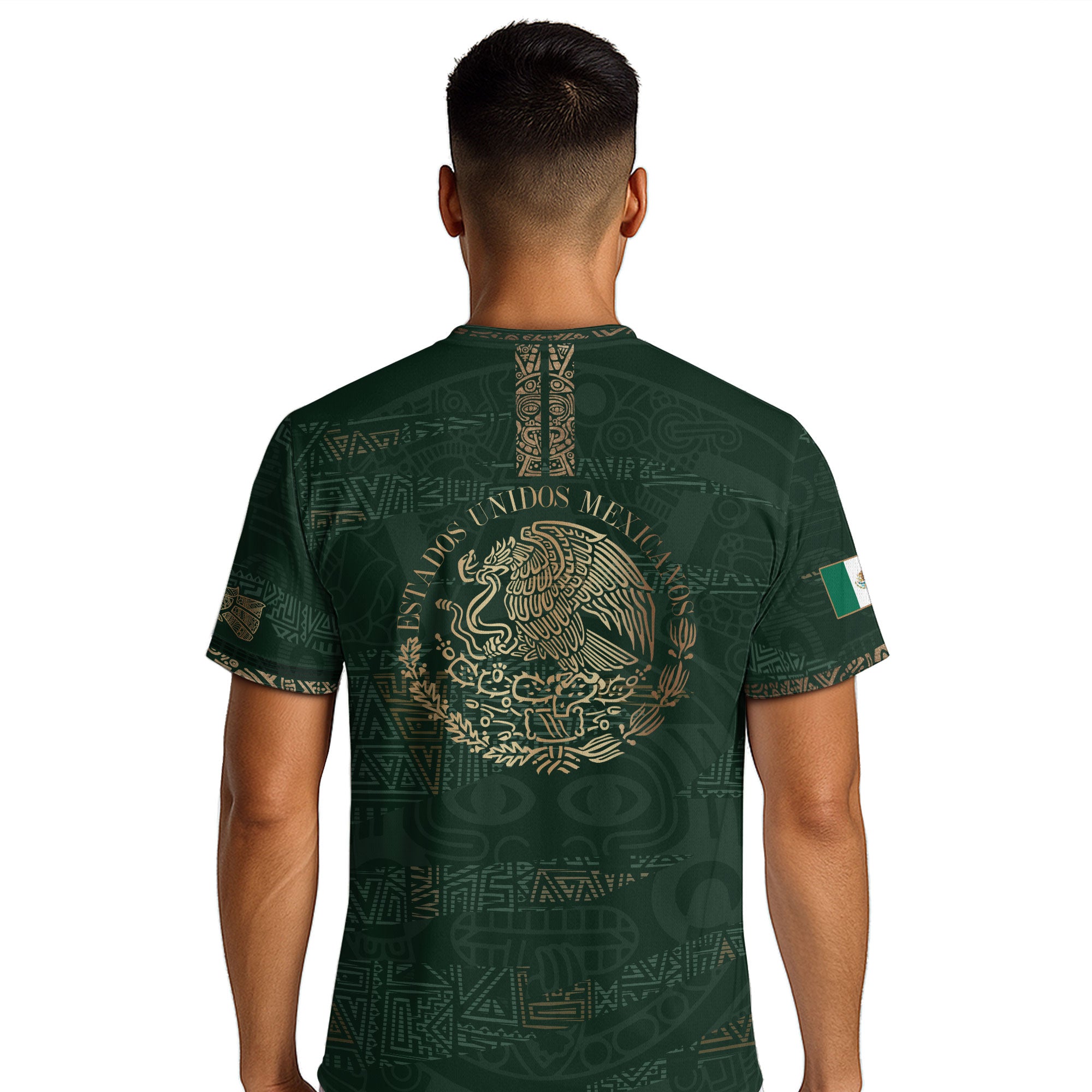 Mexico Green Gold Aztec Heritage Soccer Jersey