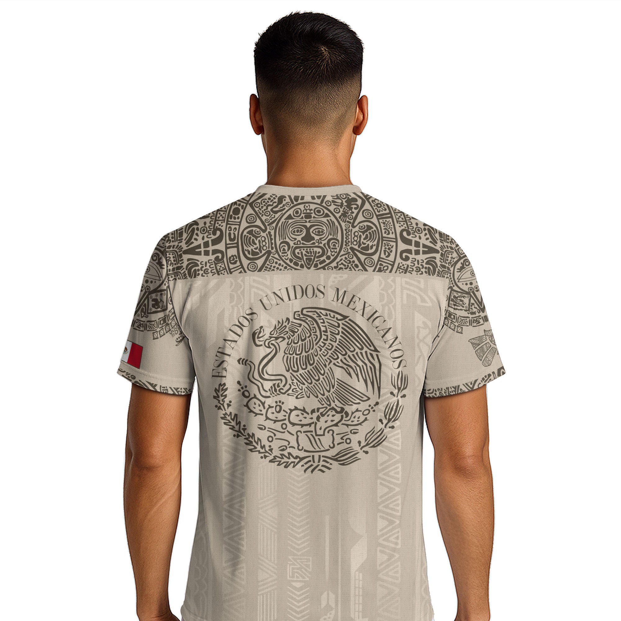 Mexico Beige Aztec Eagle Heritage Soccer Jersey