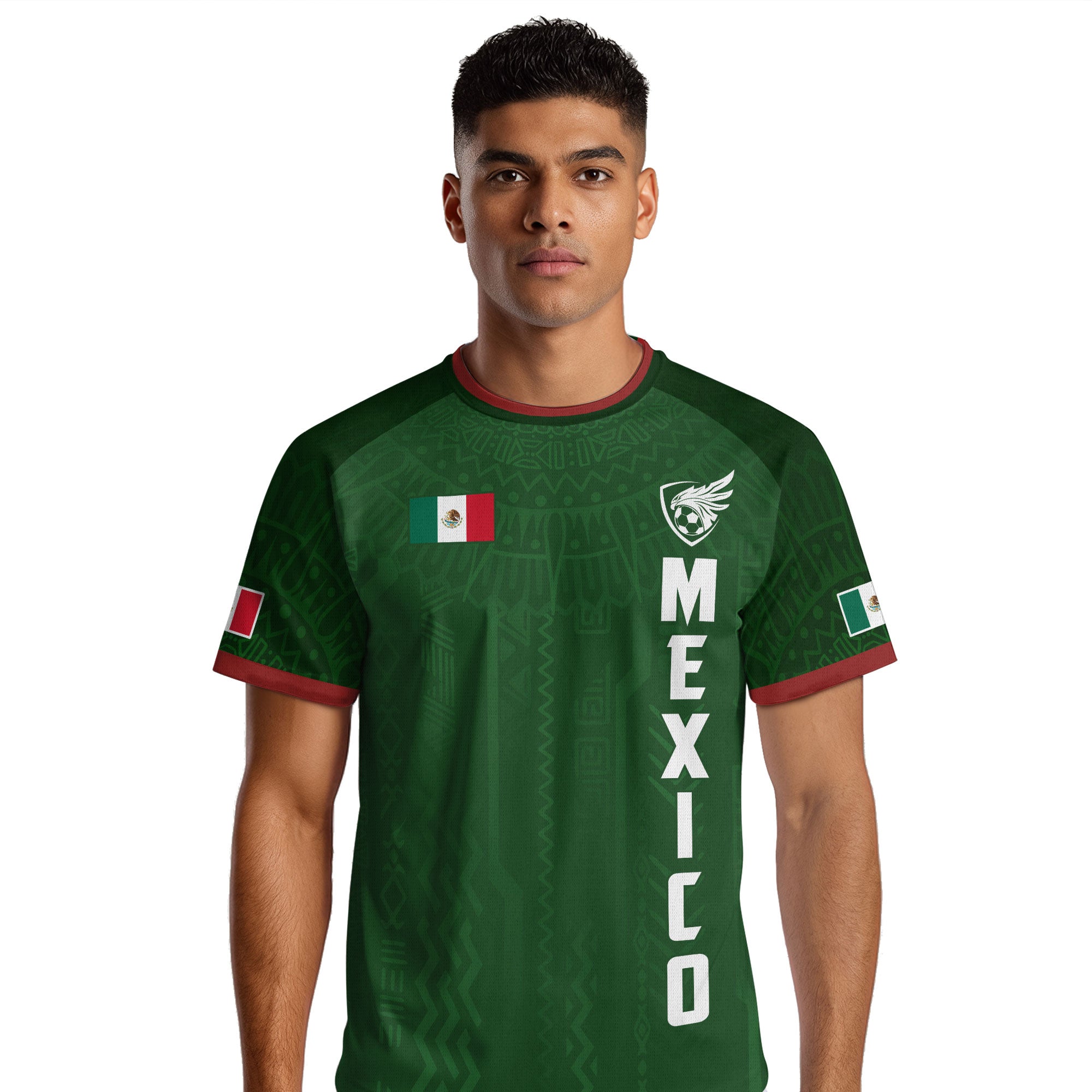 Mexico Green Heritage Soccer Jersey With National Emblem